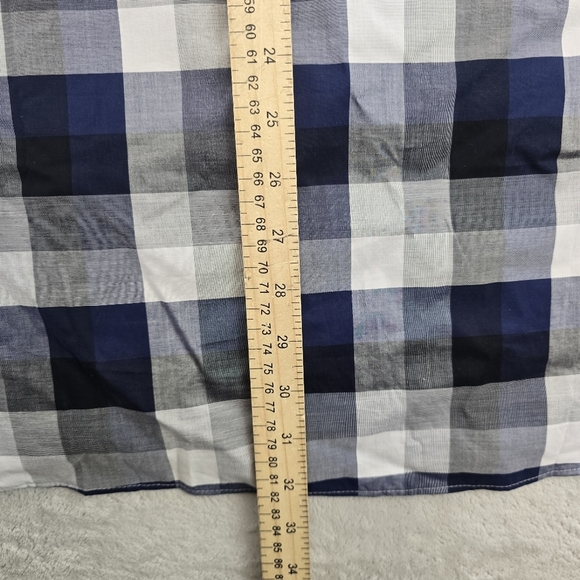 Hart Schaffner Marx Men's Long Sleeve Button Up Shirt 2XB Plaid Blue  NWT $115 - Picture 6 of 7